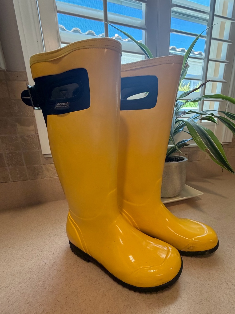 Bogs Yellow Tall Waterproof Rain Boots